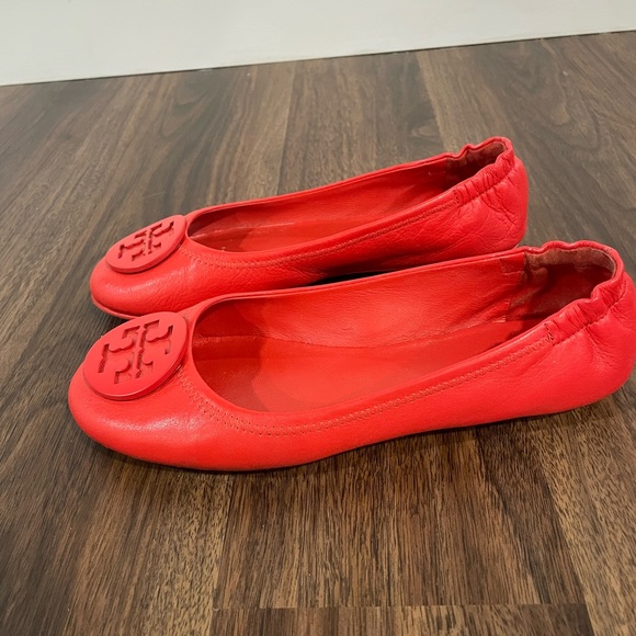 Tory Burch Minnie travel flat red size 7.5 - Picture 2 of 8